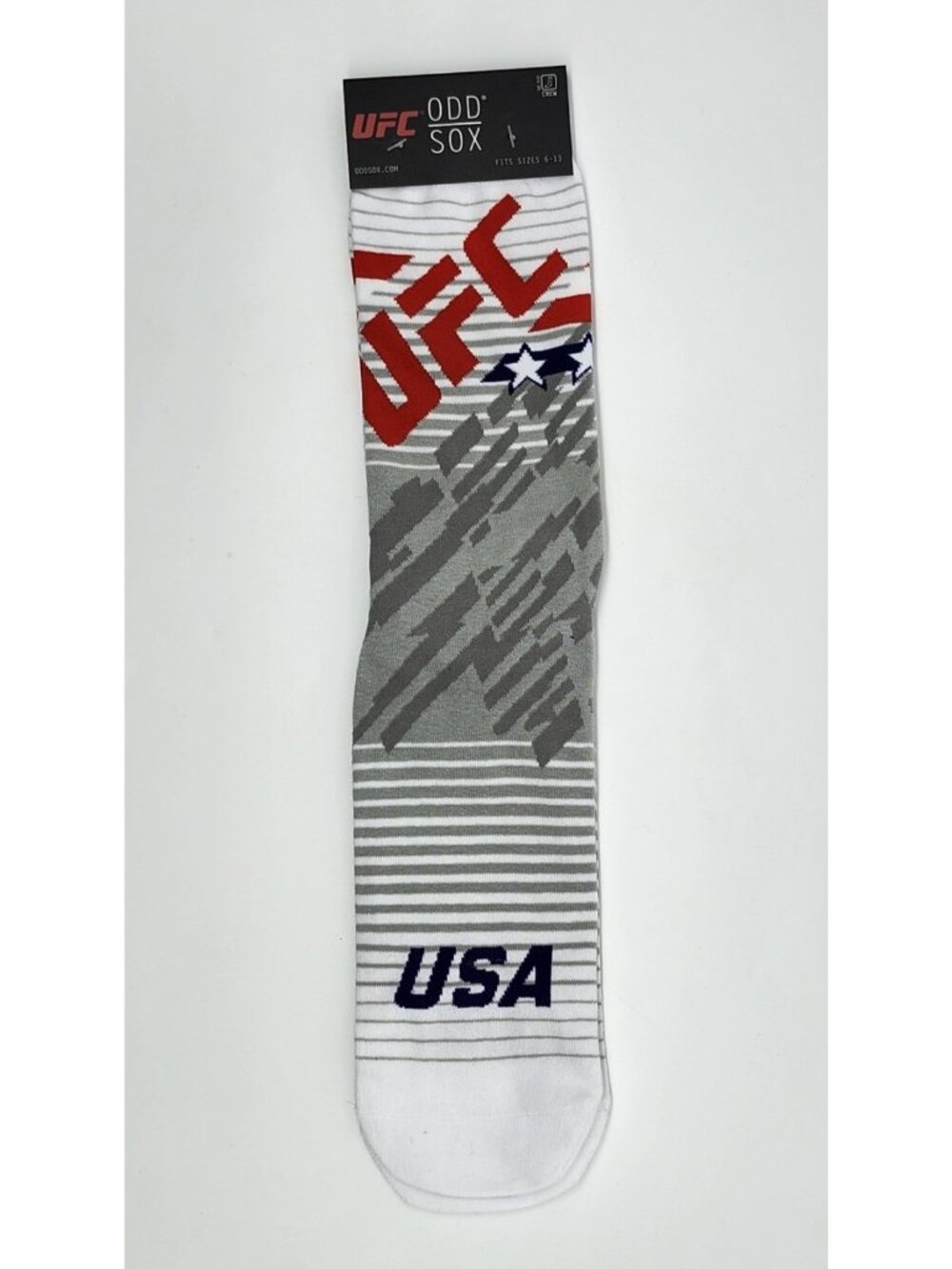 Odd Sox UFC USA Graphic Crew Socks